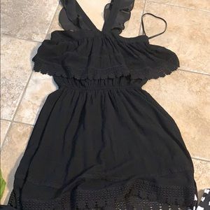 Plain black dress. Perfect to pair with heels